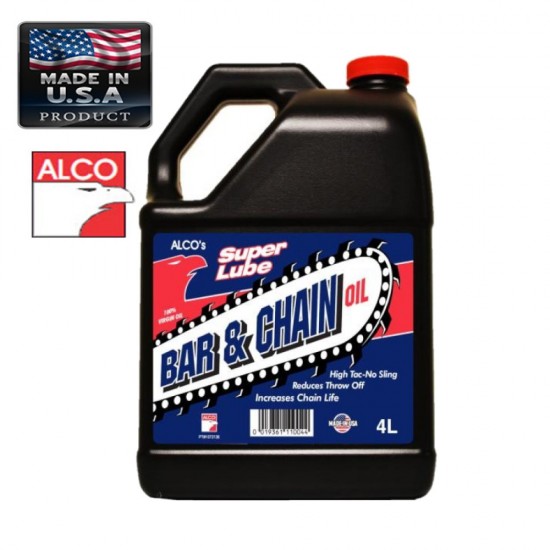 BARRA OLIO ALCO E CATENA PER MOTOSEGA 4lt LUBRIFICANTE AMERICANO